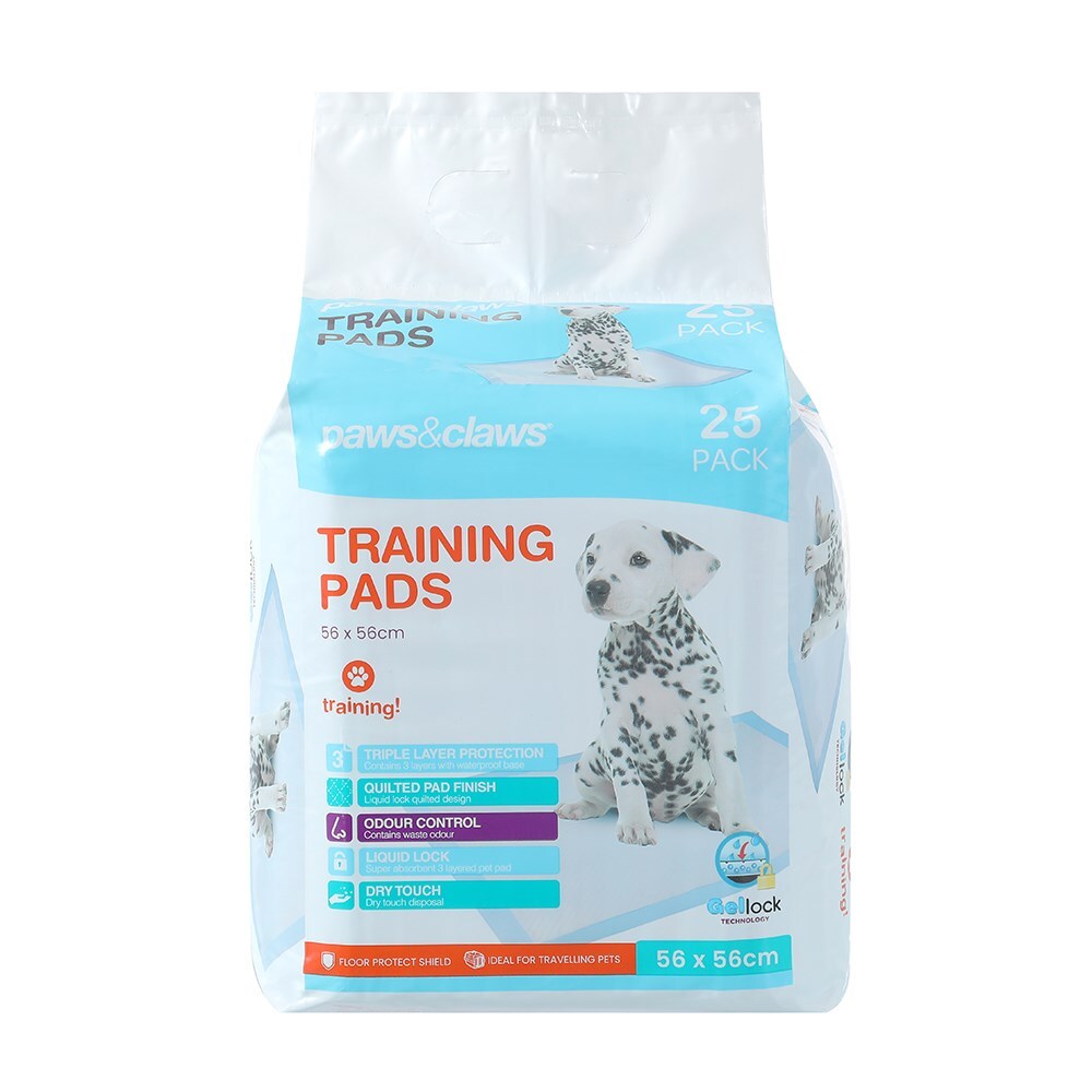 4x 25PK Paws & Claws 56x56cm Antibacterial Training Pads