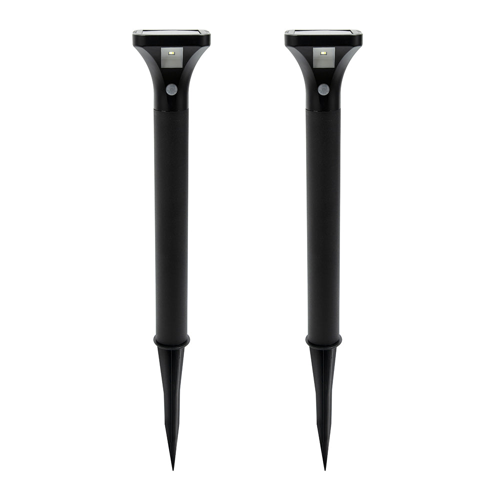 2x Licht Solar Sensor Stake Light White LED 8x52.5cm