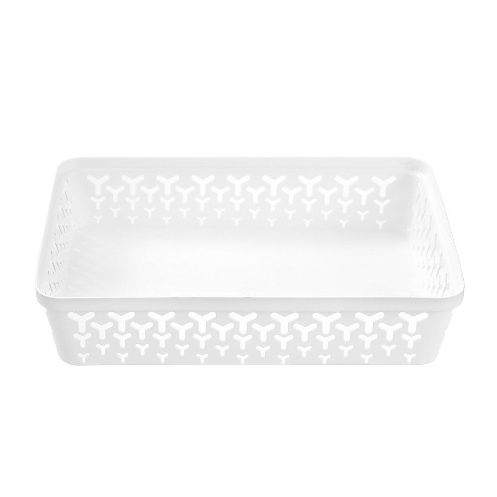 24PK Boxsweden Star Organiser Tray Versatile Sleek Rectangular 33x24x6.5cm White