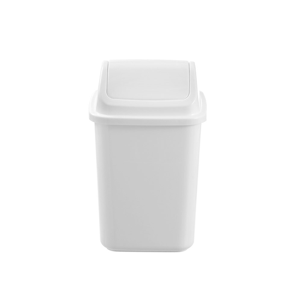 4PK Boxsweden 5L/28cm Swing Top Bin Trash Container - White