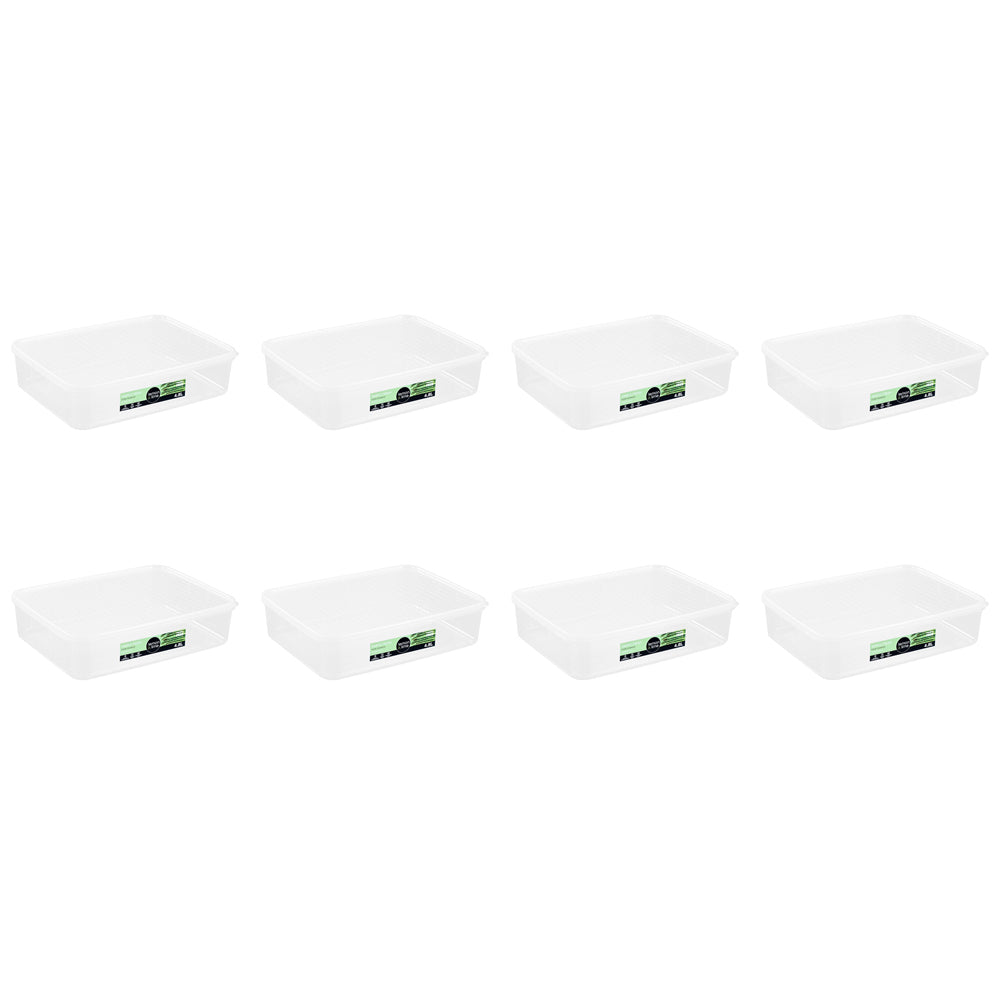 8PK Lemon & Lime 4.8L Simple Fresh Food Reusable Container - Clear