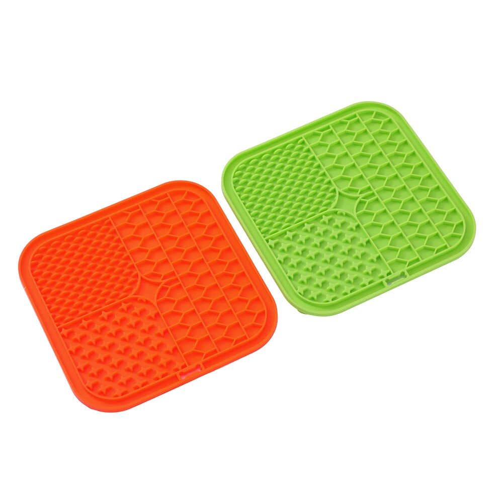 6PK Paws & Claws Lick Silicone Mat 19.7x19.7x1cm for Dog and Cats Both Assorted