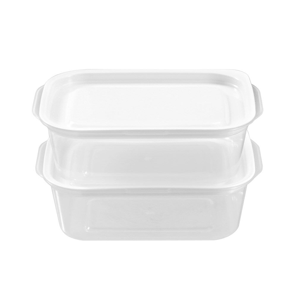 6x 2pc Lemon & Lime Reusable Lunch/Snack Container Portable Rectangular 850ml