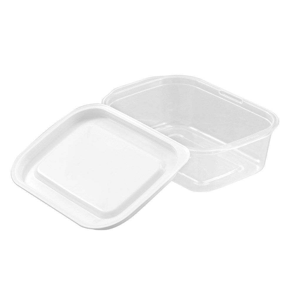 6x 2pc Lemon & Lime Reusable Lunch/Snack Container Portable Rectangular 850ml