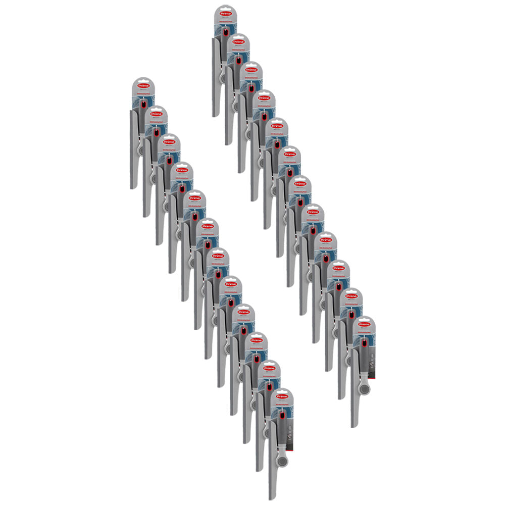 24PK Boxsweden Prime Indoors Cleaning Squeegee w/ Rotating Head & Grip 24cm Grey