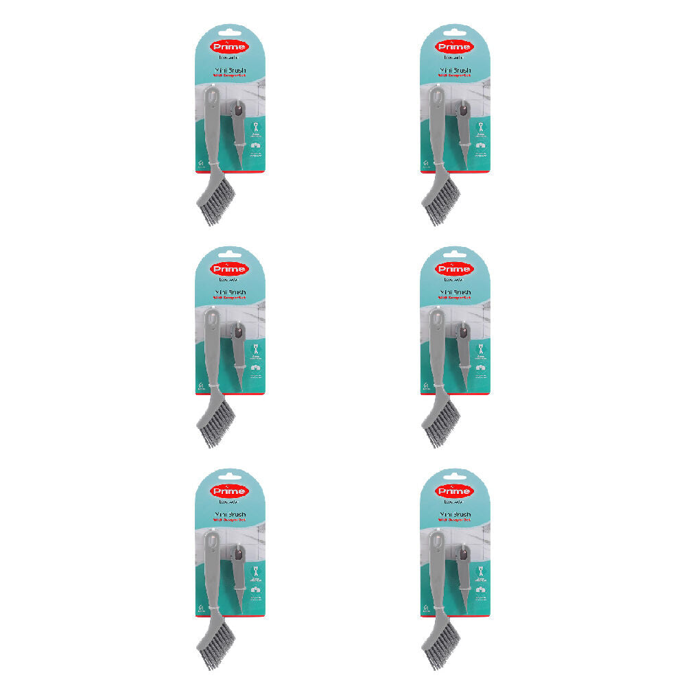 6x 2pc Boxsweden Prime Essential Cleaning Brush and Scraper Set Mini Assorted