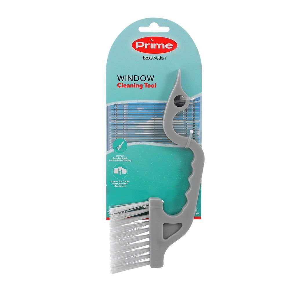 3PK Boxsweden Prime Indoor Window Cleaning Brush w/ Comfort Grip Handle Assorted