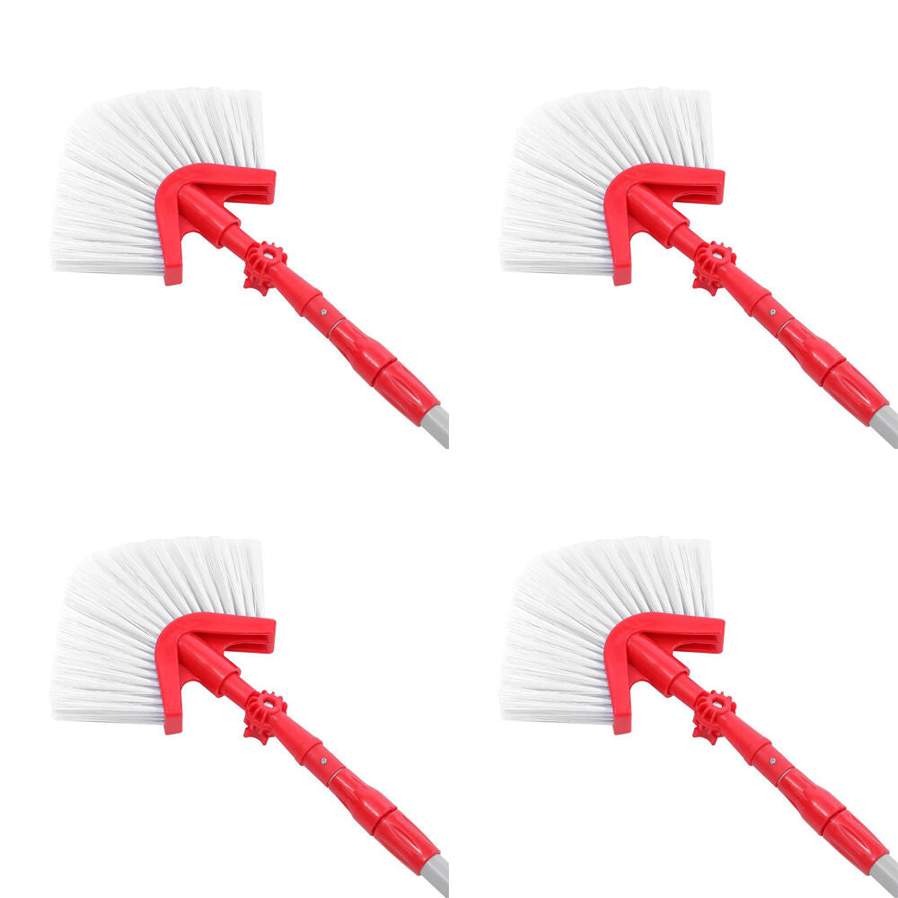 4PK Boxsweden Prime V-Shaped Corner Cobweb Brush with Rotating Head Assorted