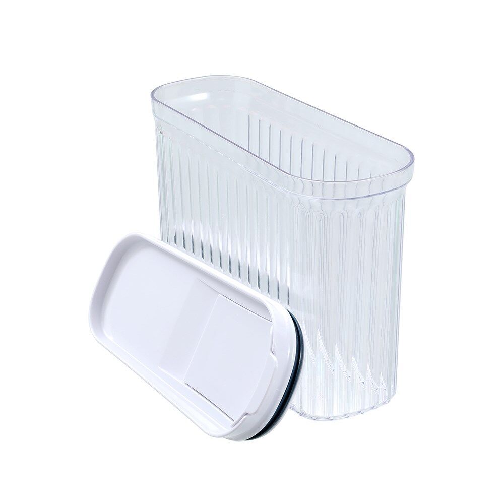6PK Lemon and Lime Crystal Ribbed Food Dispensing Container 2.7L/22x8x26cm Assorted