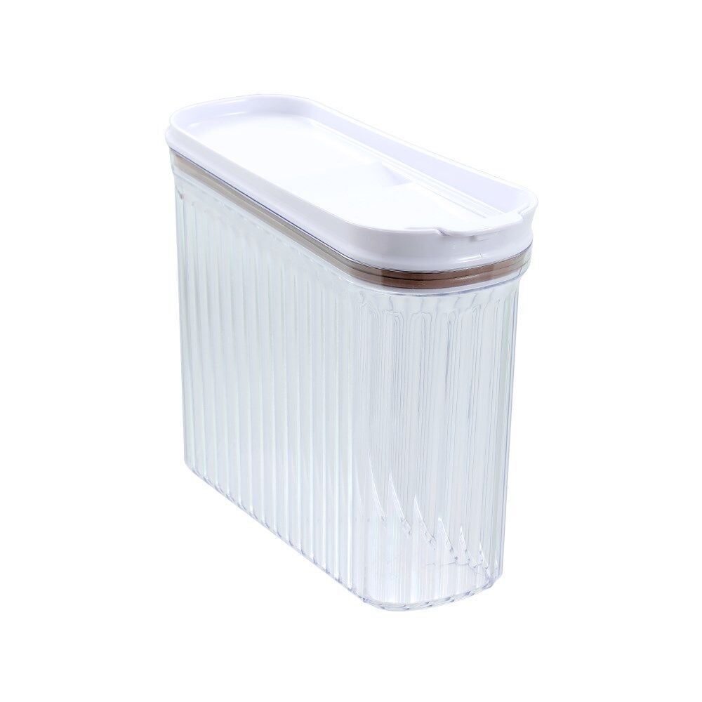 6PK Lemon and Lime Crystal Ribbed Food Dispensing Container 2.7L/22x8x26cm Assorted