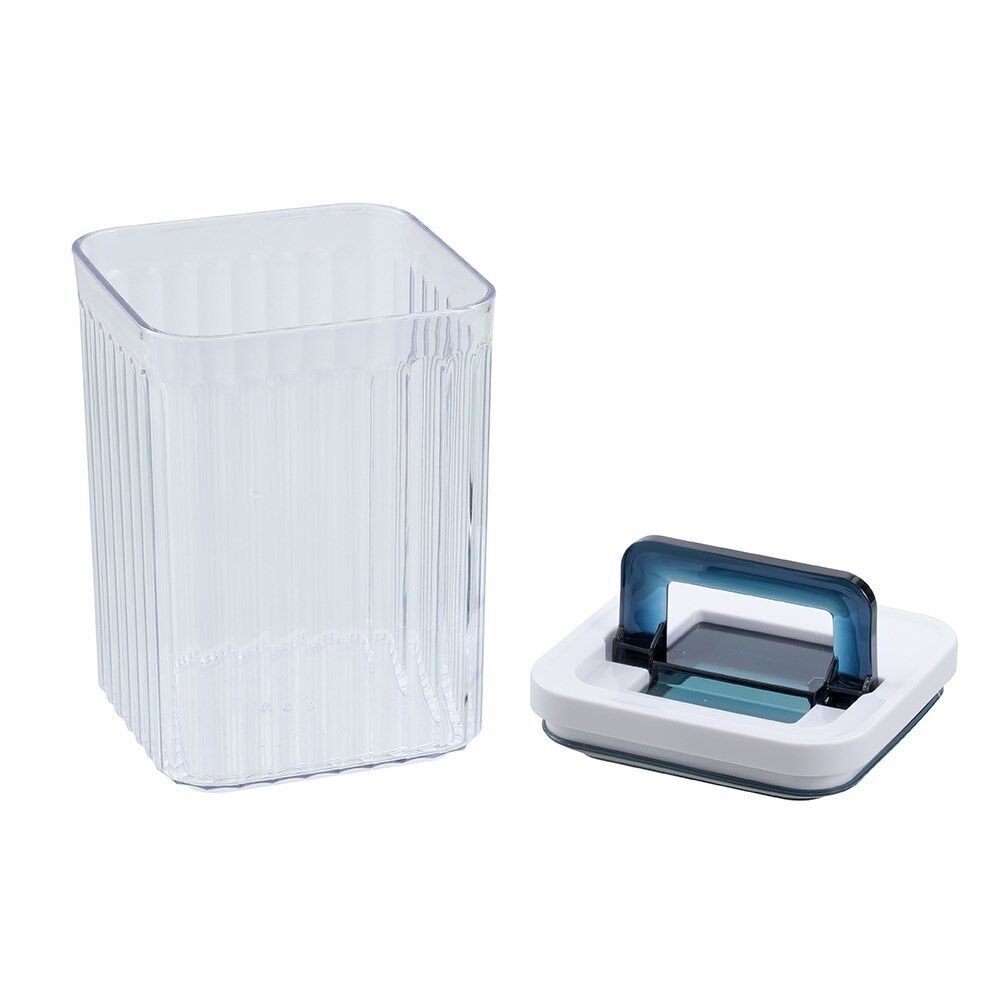 4PK Lemon and Lime Crystal Ribbed Food Storage Container 1.9L/18cm Assorted