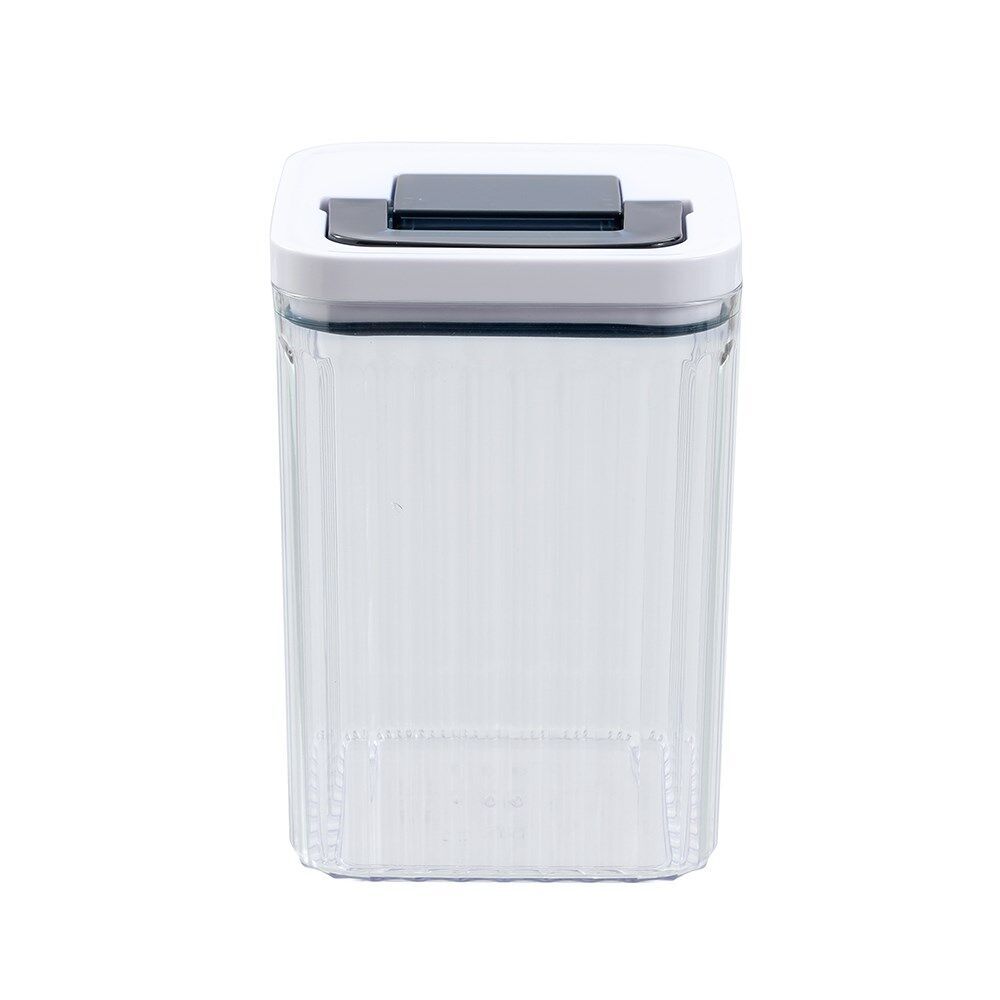 4PK Lemon and Lime Crystal Ribbed Food Storage Container 1.9L/18cm Assorted