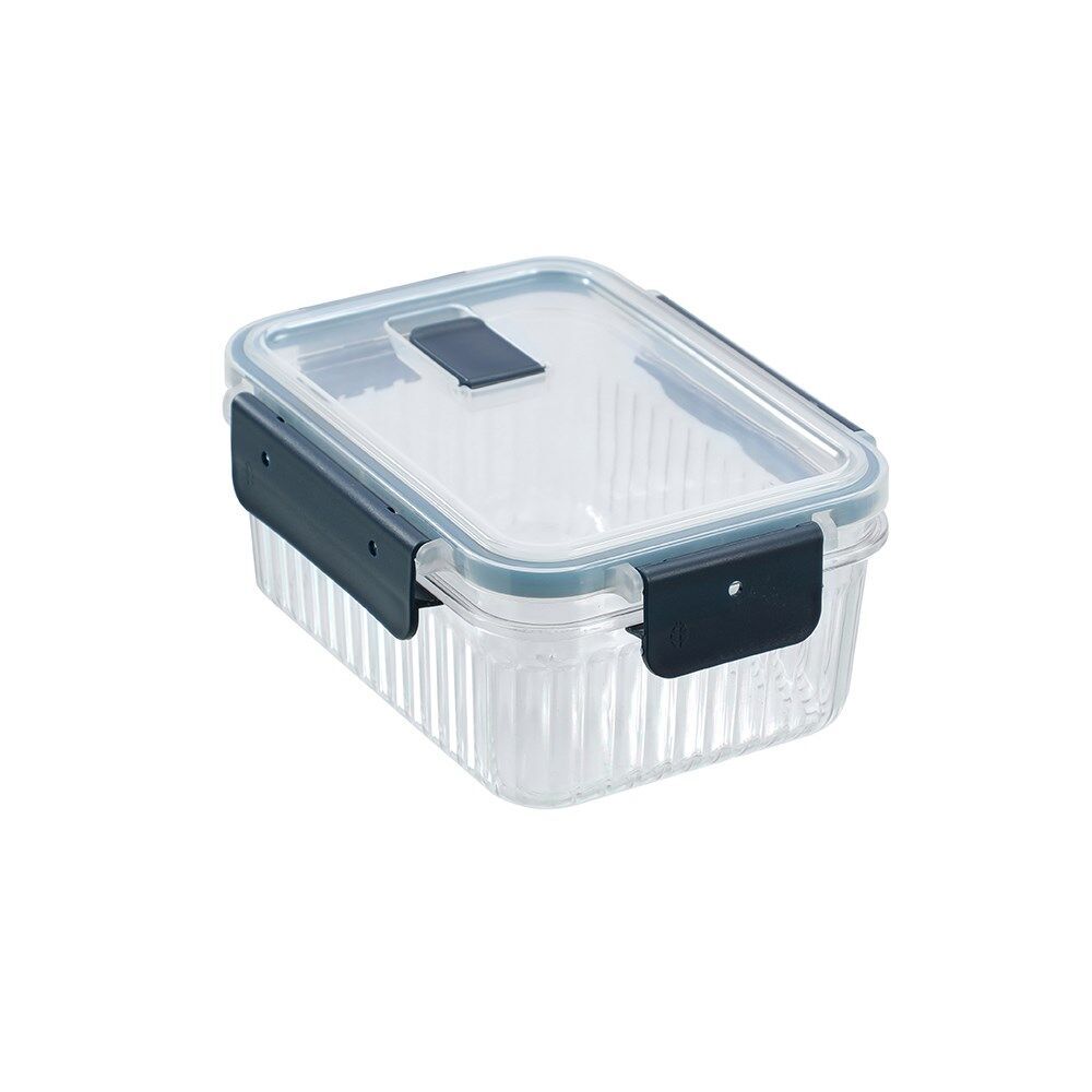 12PK Lemon and Lime Crystal Ribbed Food Storage Container 880mL/7.5cm Assorted