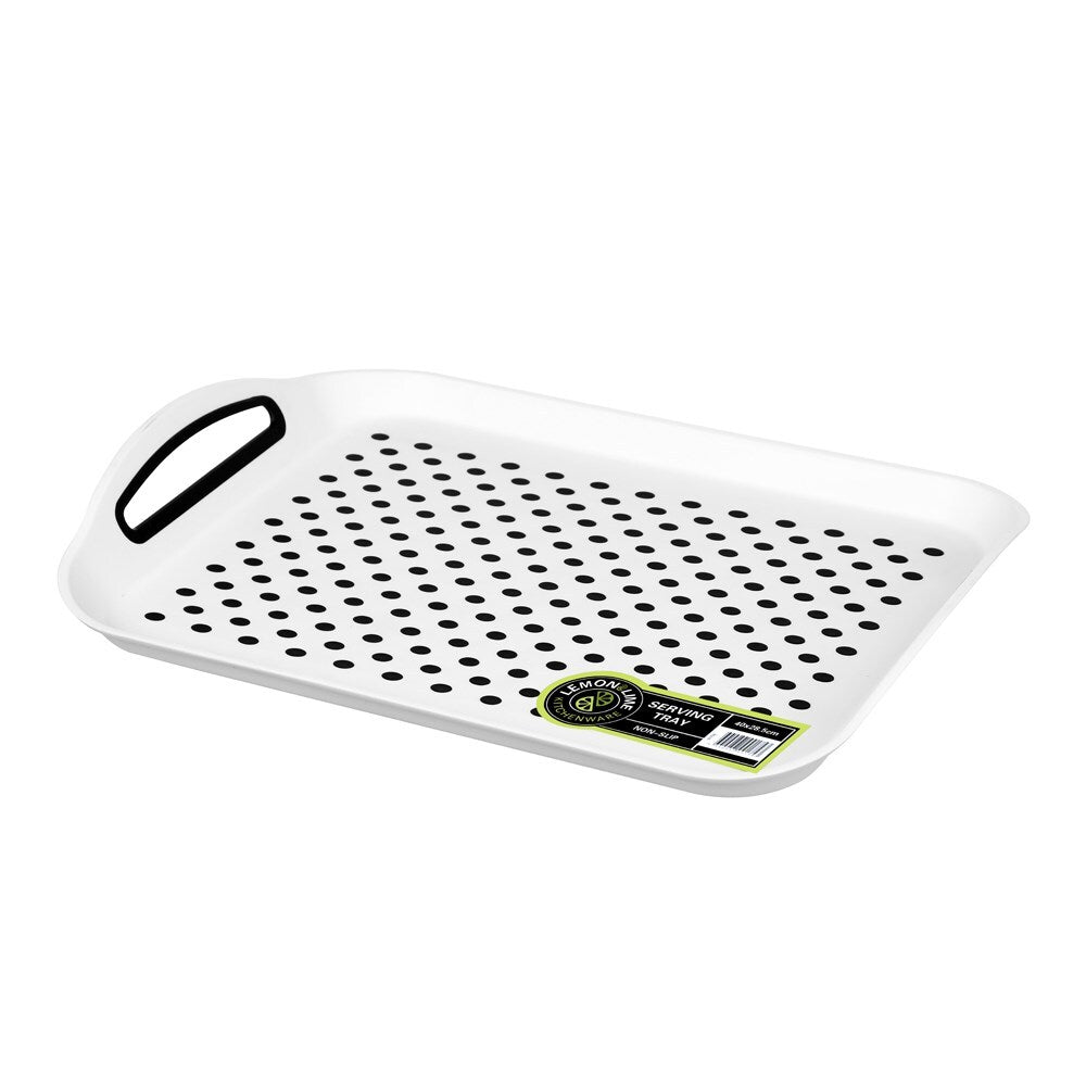 3PK Lemon & Lime Serving Tray With Tpr Non Slip 40X28.5cm