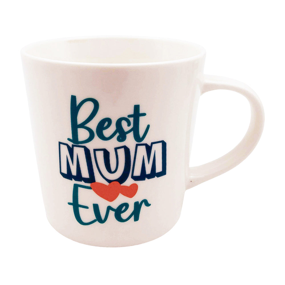 2x Urban Best Ever Mum 470ml Ceramic Mug Coffee/Tea Drinkware - White