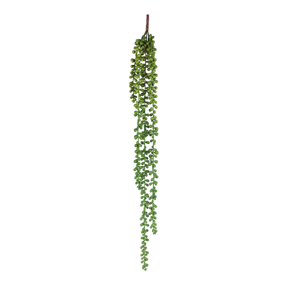 2x Urban 71cm String of Pearls Artificial Plant Hanging Decor - Green