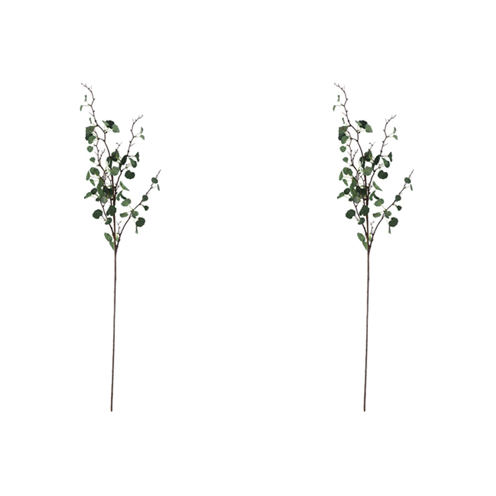 2x Urban Artificial 100cm Popla Branch Faux/Fake Plant - Green