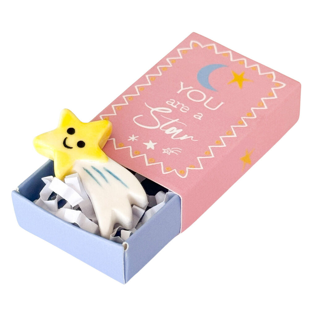8PK Urban You are a Star Matchbox Memory Gift Keepsake Figurine 5cm Pink