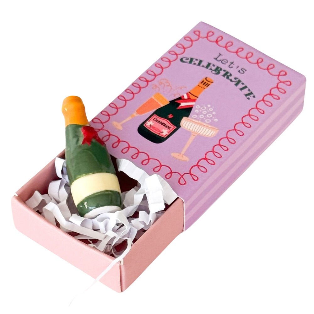8PK Urban Lets Celebrate Matchbox Memory Gift Keepsake Figurine 5cm Mauve