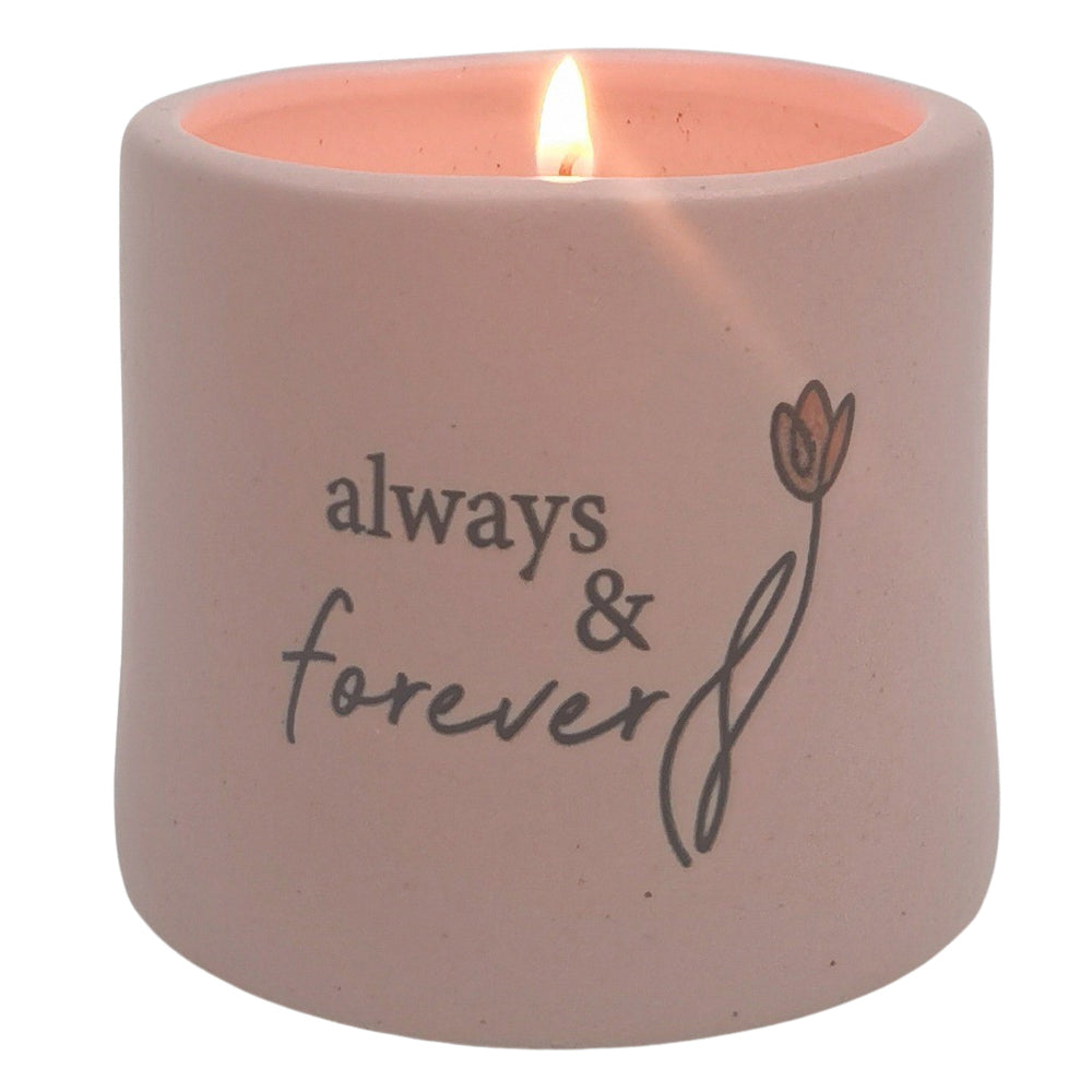 2PK Urban Always Forever Candle Pink 7cm Gift Keepsake Present