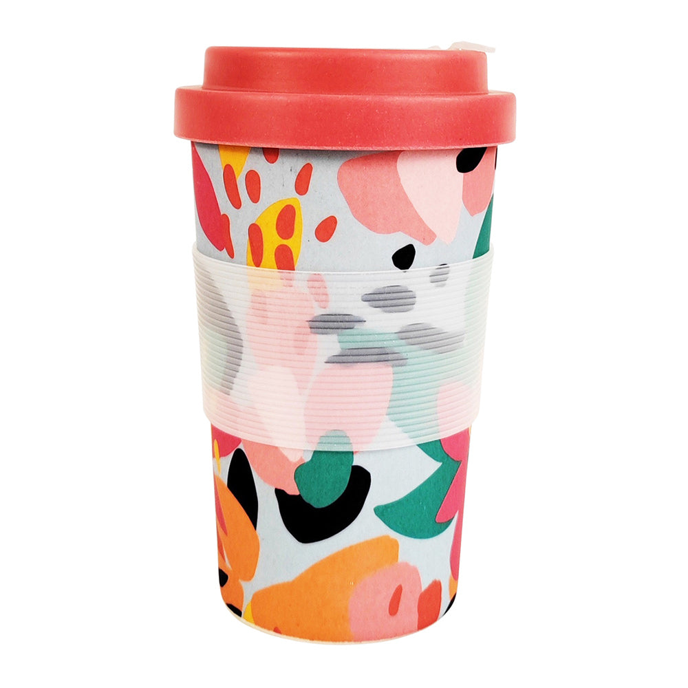 2x Urban 400ml Melody Eco Bamboo Mug Drinking Travel Tumbler w/ Lid