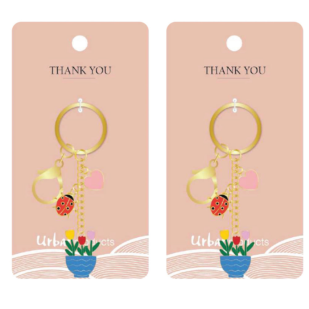 2PK Urban Products Thank You Keyring/Keychain Accessory Colourful 12cm