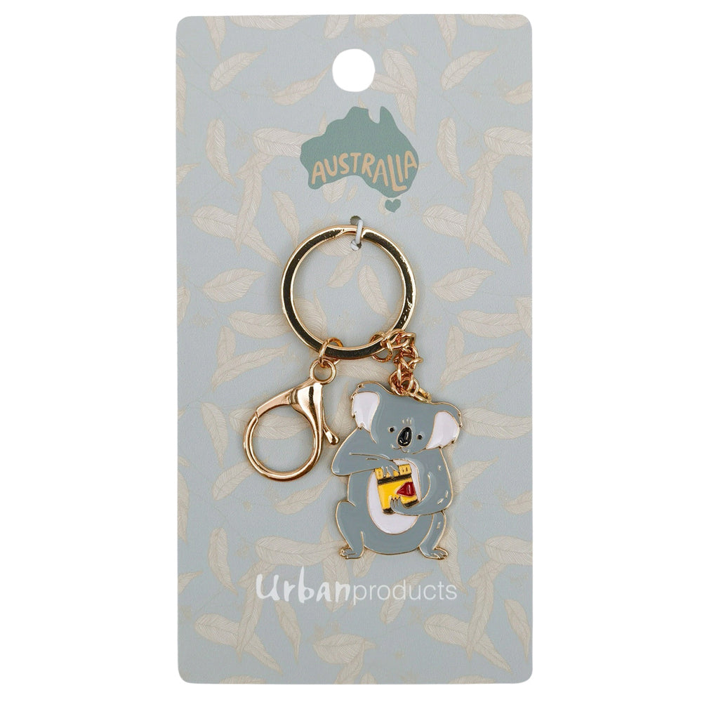 3PK Urban RT Koala Icon Keyring Grey 12cm Display Decorative Keepsake