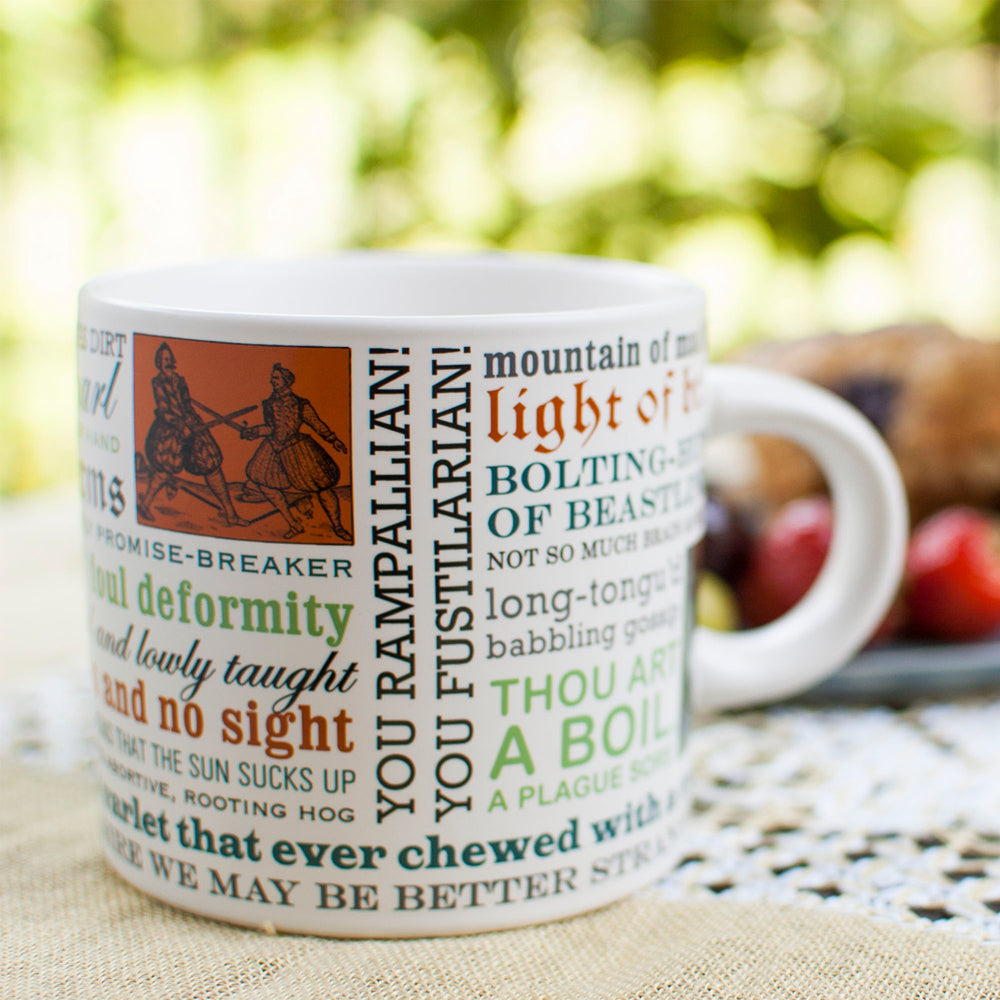 Unemployed Philosophers Guild 11cm Insults Shakespeare Drinking Mug