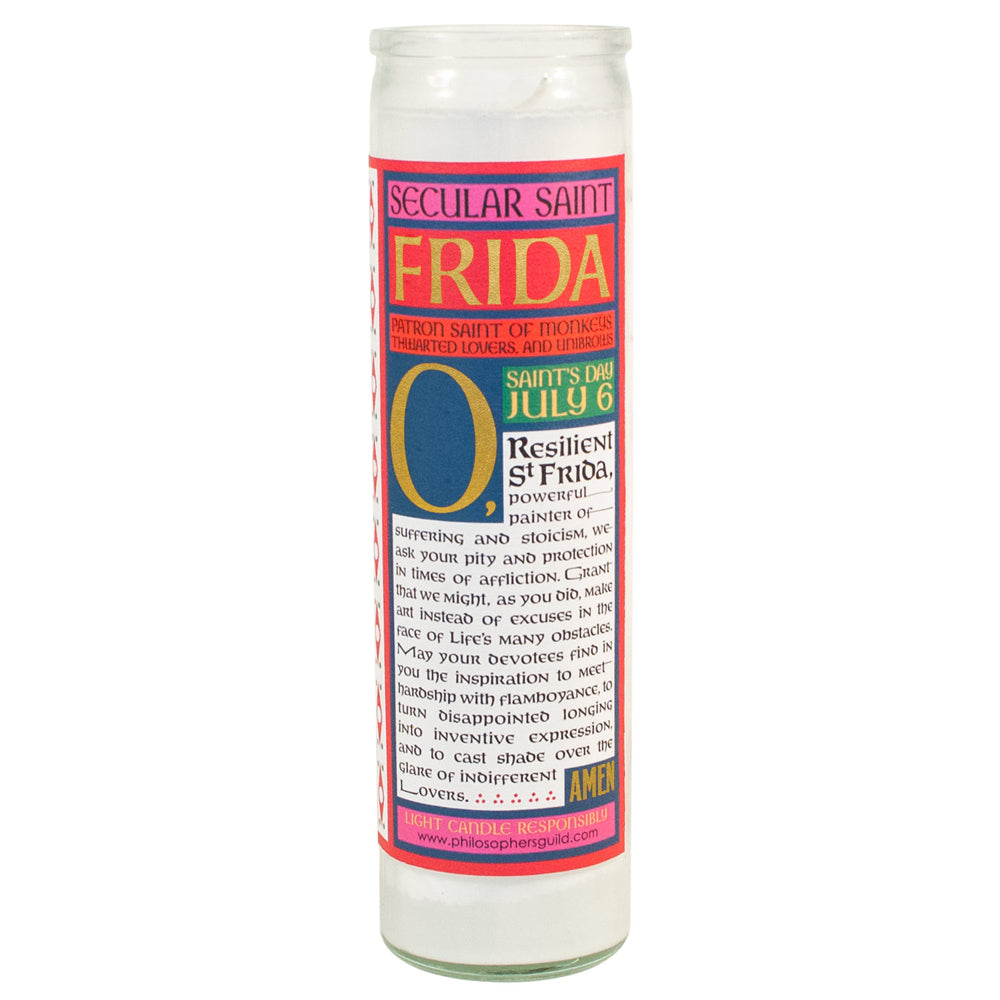 Unemployed Philosophers Guild 20cm Kahlo Secular Saint Candle