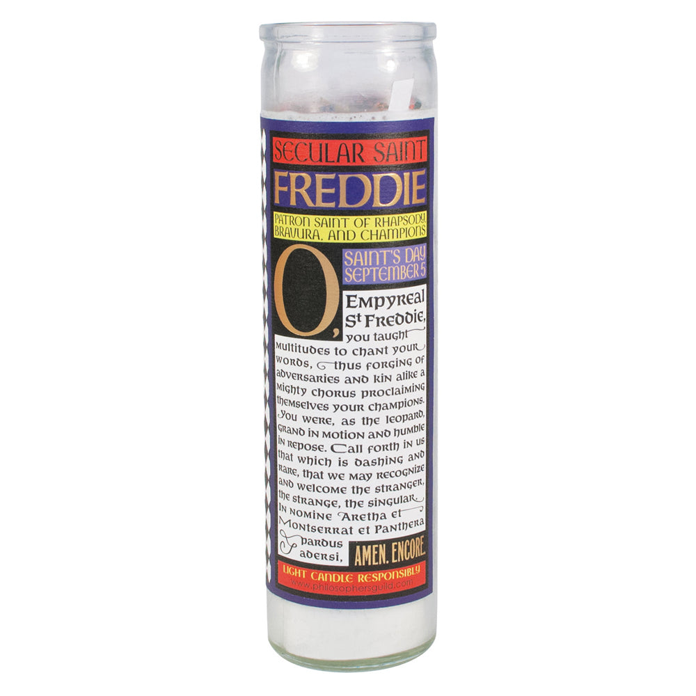 Unemployed Philosophers Guild 20cm Freddie Mercury Secular Saint Candle