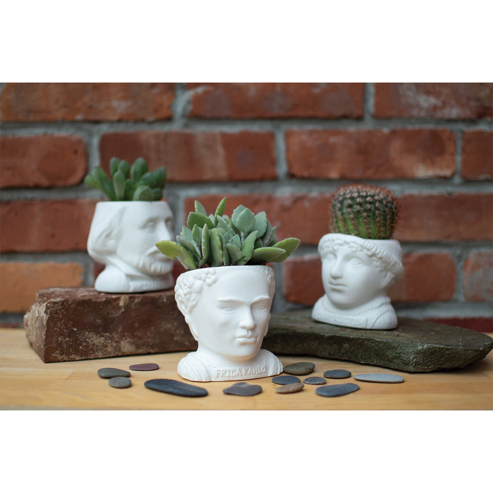 Unemployed Philosophers Guild William Shakespeare Planter 9cm - White