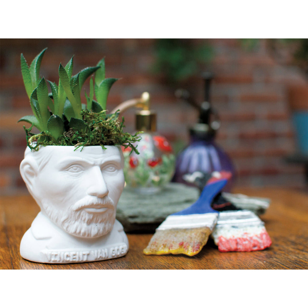 Unemployed Philosophers Guild Vincent Van Gogh Planter 9cm - White