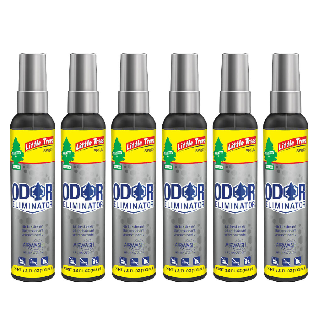 6PK Little Tree Pump Spray Car Air Freshener Fragrance 103ml Wash