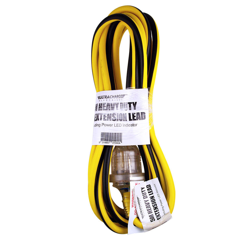 2PK Ultracharge 10A Extension Lead 5M Heavy Duty