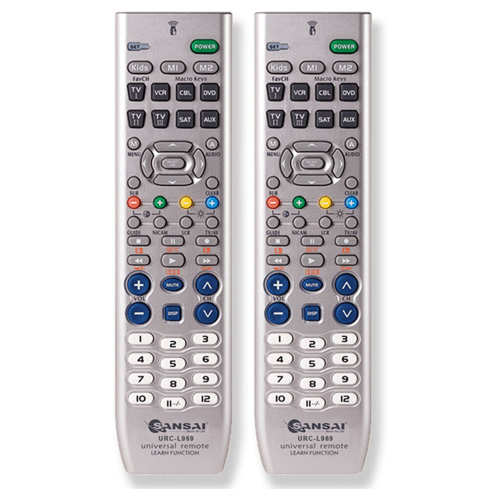 2PK Sansai 8 in 1 Universal Remote Controller