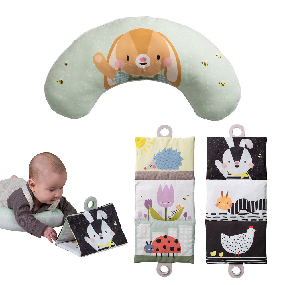 Taf Toys TummyTime Black and White Book & Cushion Set Babies/Infants 0m+