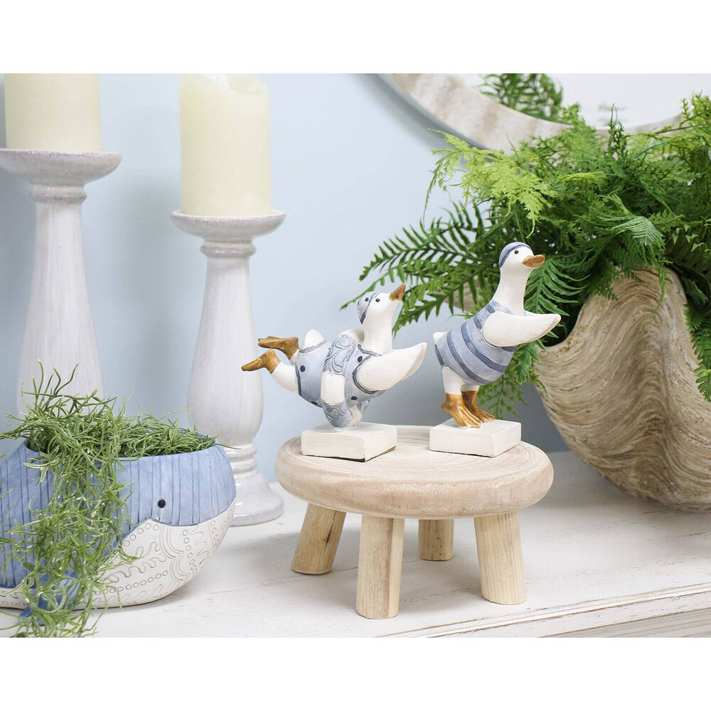 2PK LVD Duck Diving Resin Figurine Home/Lounge Decor Set 16cm
