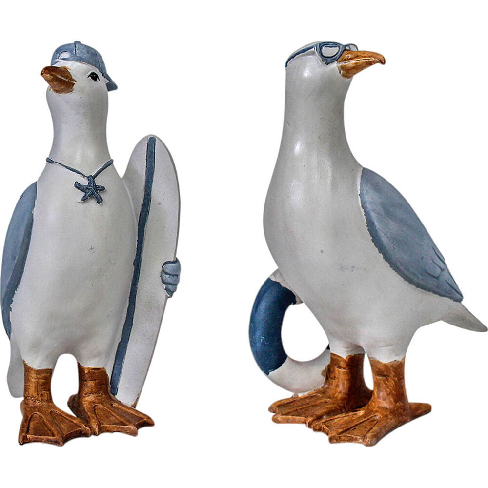 2pc LVD Seagulls Resin Figurine Home/Lounge Decor Set