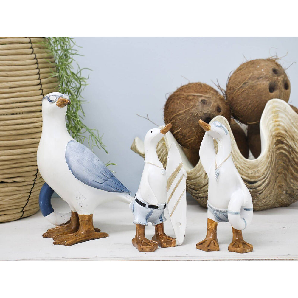 2pc LVD Seagulls Resin Figurine Home/Lounge Decor Set