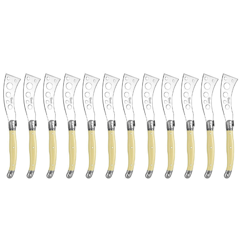 12pc Laguiole Etiquette 21.5cm Soft Cheese Knife - Ivory