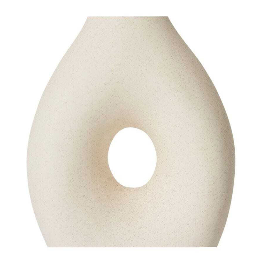E Style Ariana 20cm Ceramic Flower Vase Decor - Cream