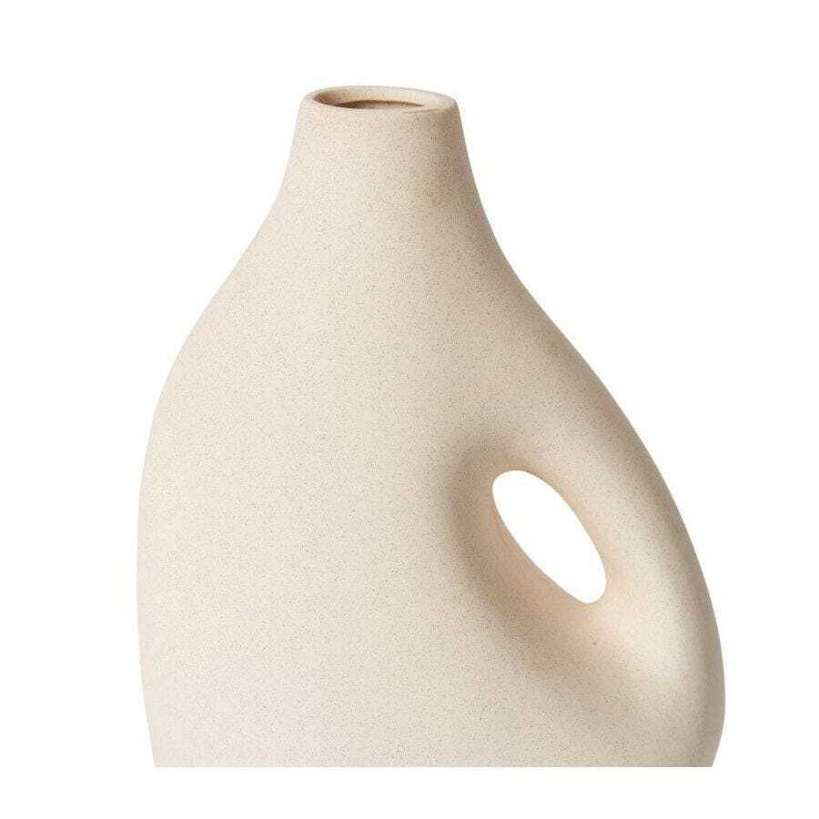 E Style Addison 23cm Ceramic Flower/Plant Vase Decor - Cream