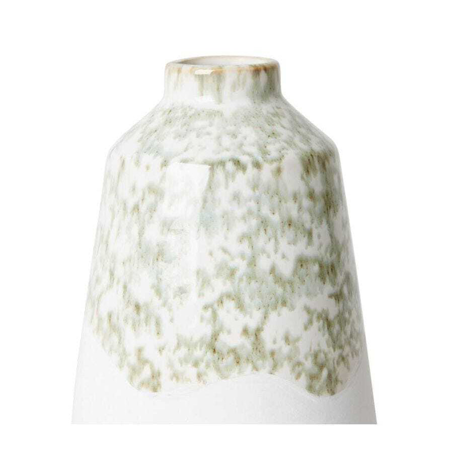 E Style Alyssa 27cm Ceramic Flower/Plant Vase Decor - Green/White