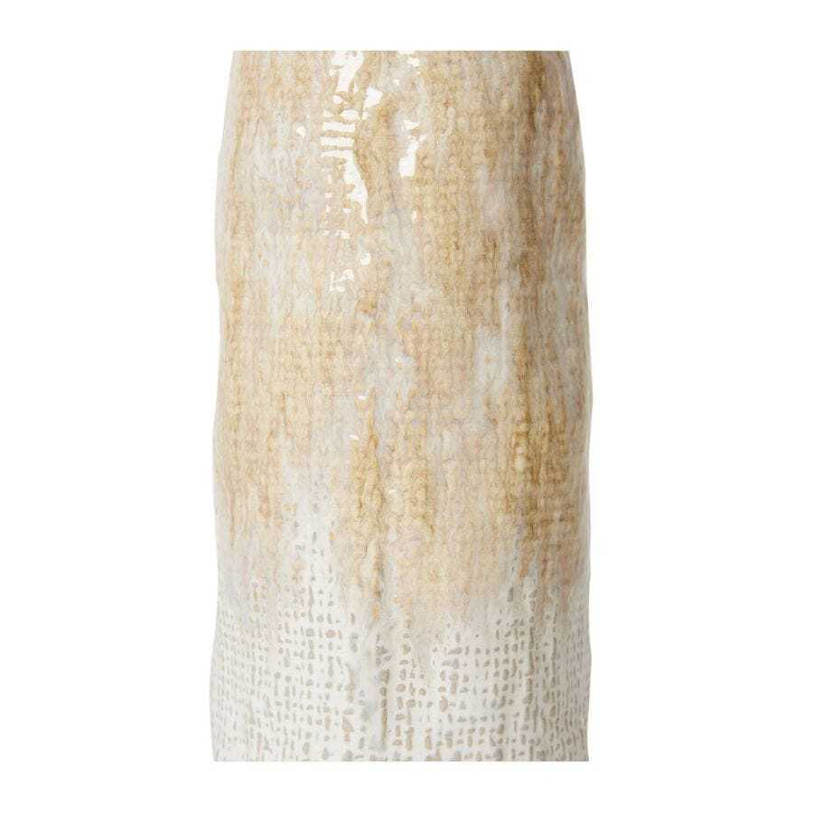 E Style Alcott 42cm Ceramic Flower/Plant Vase Decor - Brown/Cream