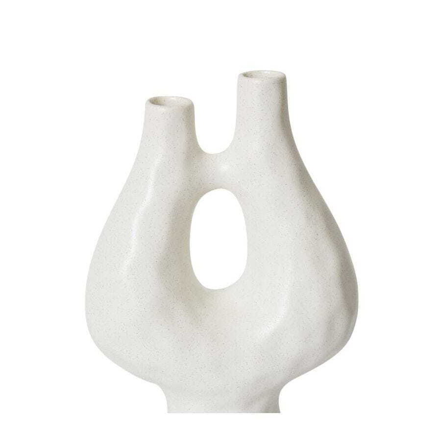 E Style Halle 46cm Ceramic Plant/Flower Vase Decor - White