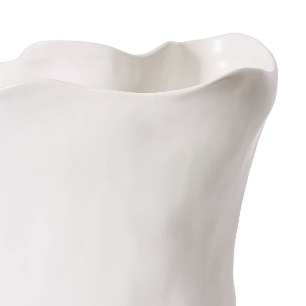 E Style Ceramic Kerry Tall Vase Home Table Decor 24x28cm - White