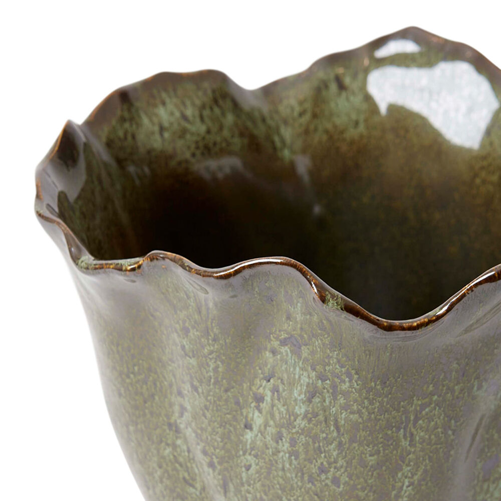 E Style Ceramic Julia Vase Home Table Decor 25x21cm - Green