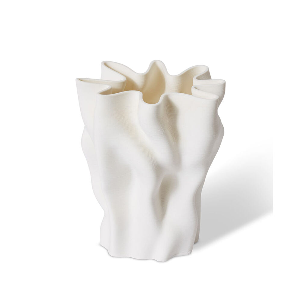 E Style Porcelain Ailsa Vase Home Table Decor 18x20cm - White