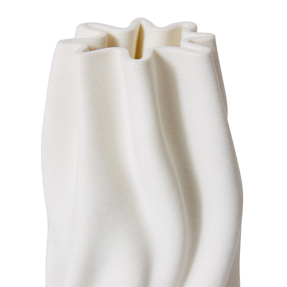 E Style Porcelain Pippa Vase Home Table Decor 10x22cm - White