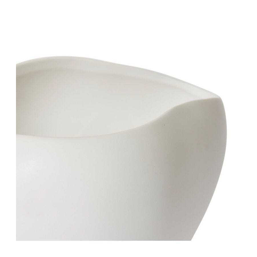 E Style Zelma 15cm Ceramic Flower/Plant Vase Decor - Matt White